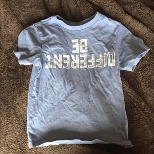 Be different kids sky blue t shirt